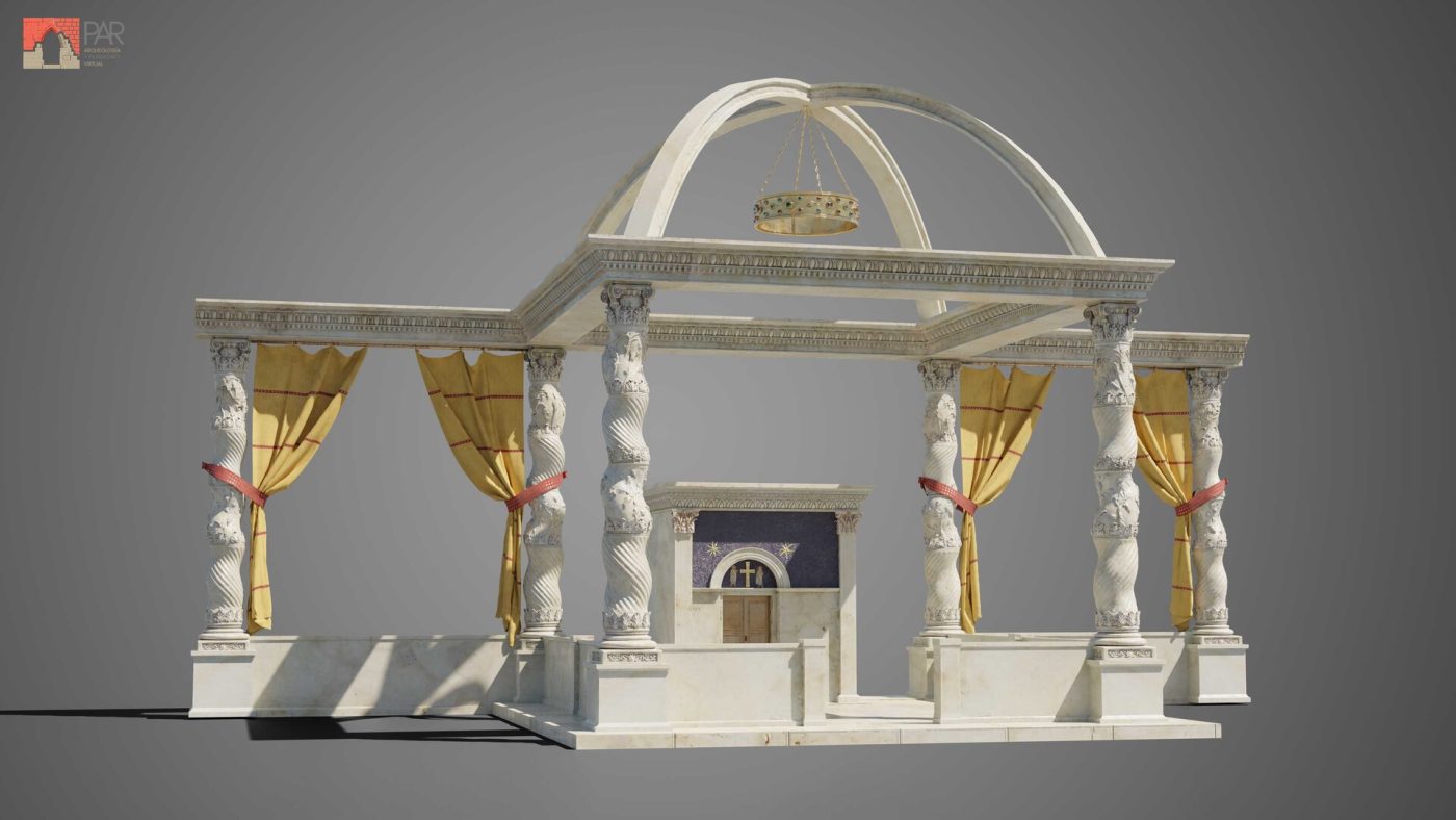 Reconstrucción virtual en 3D de la basílica constantiniana de San Pedro del Vaticano (s. IV)